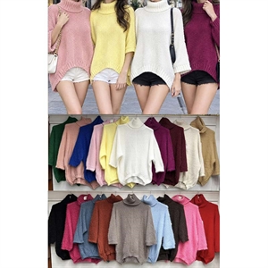 Sweter damski z golfem