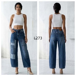 Jeansy szerokie nogawki  34-42