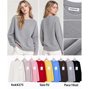 Sweter damski okrągły