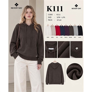 Sweter damski z kapturem  S/M-L/XL