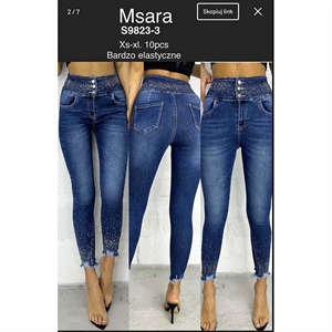 Jeansy damskie Msara  XS-XL
