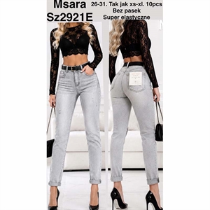 Jeansy damskie Msara  26-31(XS-XL)