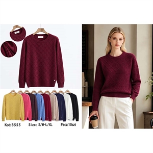 Sweter damski okrągły  S/M-L/XL