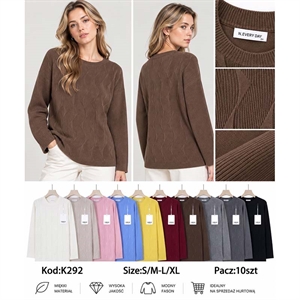 Sweter damski okrągły  S/M-L/XL