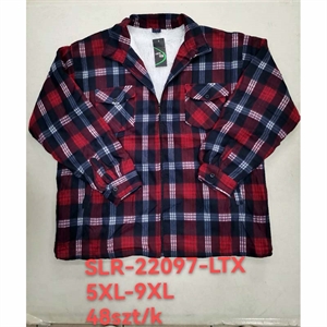 Koszula ocieplana męska Big Size  5XL-9XL