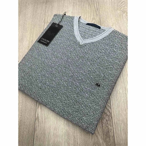 Sweter męski z dekoltem w serek produkt Turecki  L-3XL