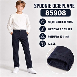 Jeansy ocieplane  134-164cm