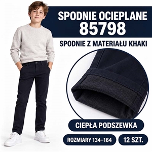 Jeansy ocieplane  134-164cm
