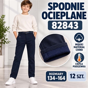Jeansy ocieplane  134-164cm