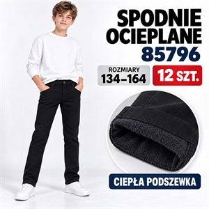 Jeansy ocieplane  134-164cm