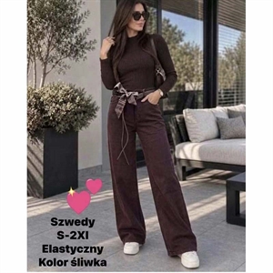 Jeansy szerokie nogawki  S-2XL