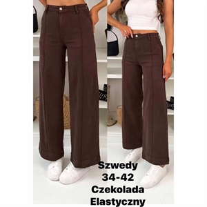 Jeansy szerokie nogawki  34-42