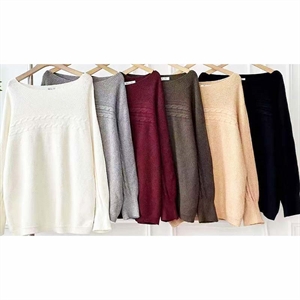 Sweter damski okrągły