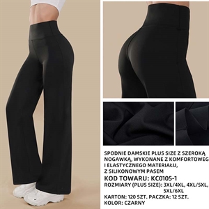 Spodnie szerokie nogawki damskie Big Size  3XL/4XL-5XL/6XL