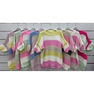 Sweter damski z krótkim rękawem