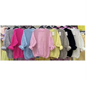 Sweter damski okrągły