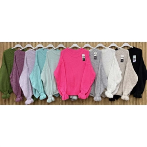 Sweter damski okrągły