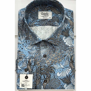 Koszula męska z cyfrowym nadrukiem elastanu produkt Turecki  M-2XL