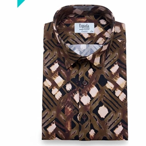 Koszula męska z cyfrowym nadrukiem elastanu produkt Turecki  M-2XL