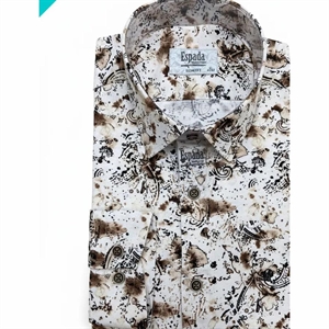Koszula męska z cyfrowym nadrukiem elastanu produkt Turecki  M-2XL