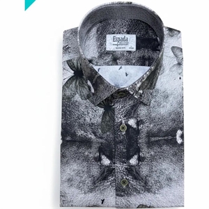 Koszula męska z cyfrowym nadrukiem elastanu produkt Turecki  M-2XL