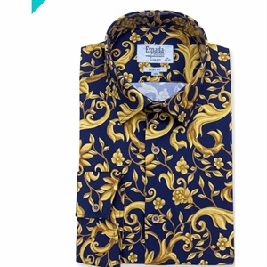 Koszula męska z cyfrowym nadrukiem elastanu produkt Turecki  M-2XL