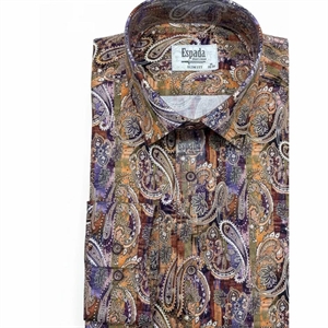 Koszula męska z cyfrowym nadrukiem elastanu produkt Turecki  M-2XL