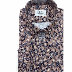 Koszula męska z cyfrowym nadrukiem elastanu produkt Turecki  M-2XL