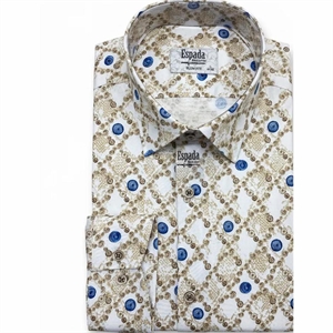 Koszula męska z cyfrowym nadrukiem elastanu produkt Turecki  M-2XL