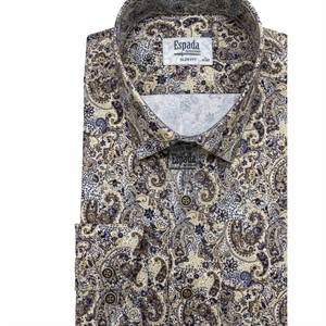 Koszula męska z cyfrowym nadrukiem elastanu produkt Turecki  M-2XL