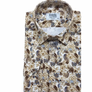 Koszula męska z cyfrowym nadrukiem elastanu produkt Turecki  M-2XL