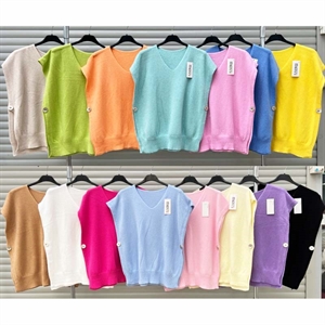 Sweter damski z dekoltem w serek