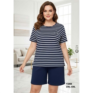 Piżama bawełniana damska  2XL-4XL