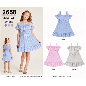 Sukienka dziewczęca 4-14 lat