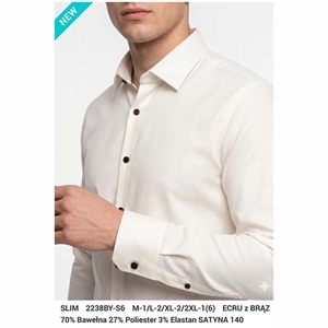 Koszula męska gładka krój slim fit produkt Turecki  M-2XL