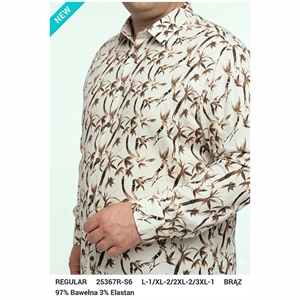 Koszula męska cyfrowy nadruk krój regular fit produkt Turecki  L-3XL