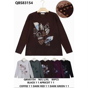 Sweter damski okrągły  M/L-L/XL