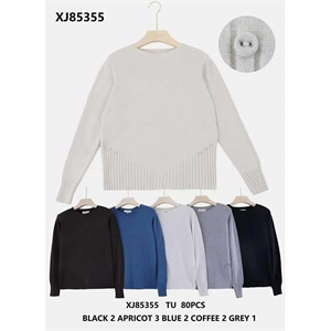 Sweter damski okrągły