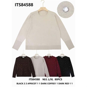 Sweter damski okrągły  M/L-L/XL