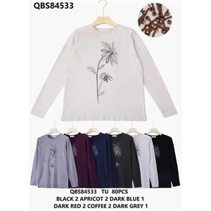 Sweter damski okrągły