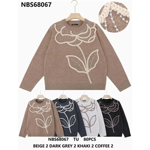 Sweter damski okrągły