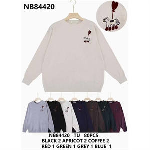 Sweter damski okrągły
