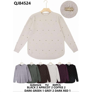 Sweter damski okrągły