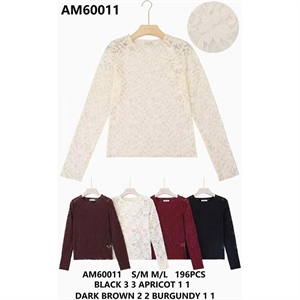 Sweter damski okrągły  S/M-M/L
