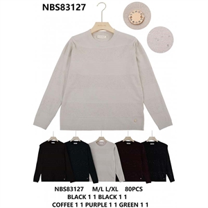 Sweter damski okrągły  M/L-L/XL