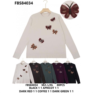 Sweter damski okrągły  M/L-L/XL