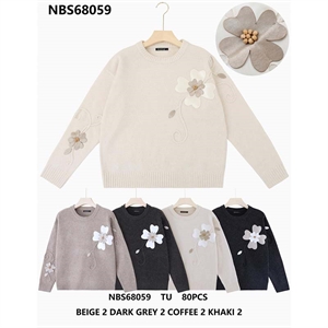 Sweter damski okrągły