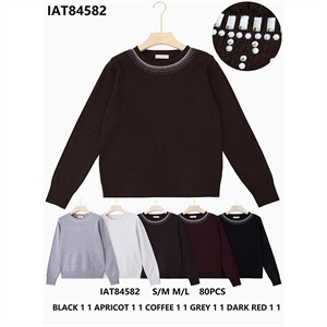 Sweter damski okrągły  S/M-M/L