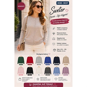 Sweter damski zapinany na guziki  L/XL-2XL