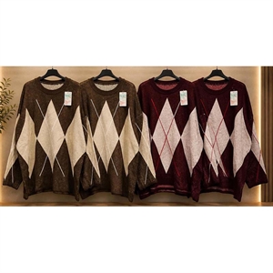 Sweter damski okrągły